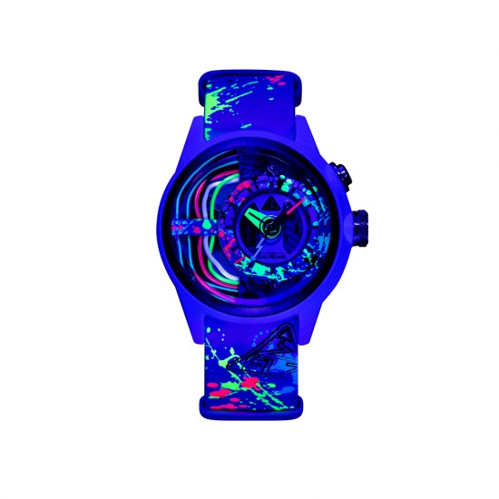 The Electricianz NEON Z 42mm ZZ-A1A/07-NLW White Leather